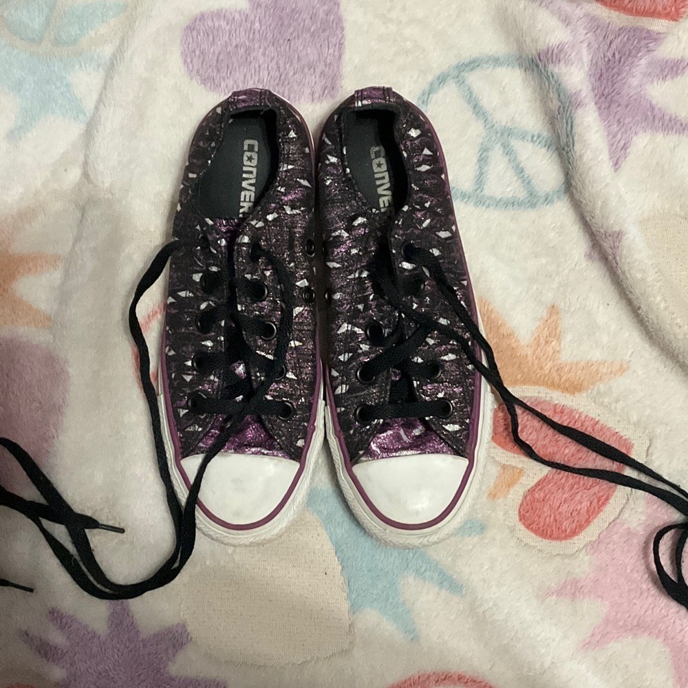Converse Shimmering Purple Sneakers